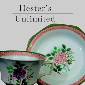 EC Adams Calyx Ware Mandalay Cup & Saucer | English Free Shipping!